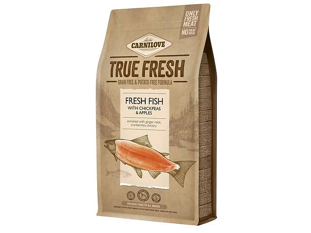 Carnilove True Fresh FISH for Adult dogs (Карнилав Рыба Эдалт) сухой корм для взрослых собак всех пород