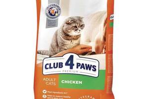 Club 4 Paws (Клуб 4 Лапы) Premium Adult Cat Chicken сухой корм с курицей для взрослых котов