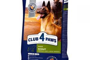 Club 4 Paws (Клуб 4 Лапы) Premium Adult Scout Large&Medium Breed Chicken корм для рабочих собак больших пород