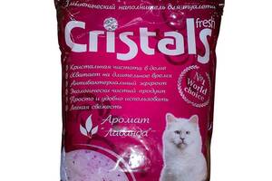 Cristals Fresh (Кристалс Фреш) Силикагелевый наполнитель для кошачьих туалетов с ароматом лаванды 9 л.