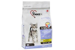 Cухой супер премиум корм для котят 1st Choice Kitten Healthy Start курица 907 г (65672290012)