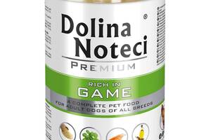 Dolina Noteci Premium (Долина Нотечи Премиум) консерва влажный корм для собак с дичью (банка) 400 г. х 24 шт.