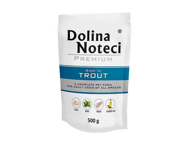 Dolina Noteci Premium (Долина Нотечи Премиум) консервы влажный корм для собак с форелью 500 г х 10 шт