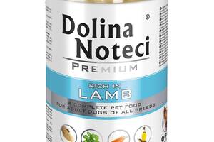 Dolina Noteci Premium (Долина Нотечи Премиум) консервы влажный корм для собак с ягненком 400 г. х 24 шт.