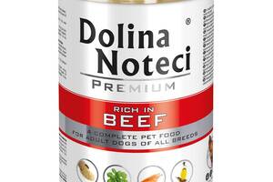Dolina Noteci Premium (Долина Нотечи Премиум) консервы влажный корм для собак с говядиной 400 г. х 24 шт.