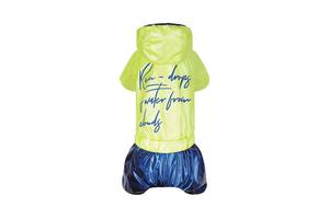 Дождевик для собак Pet Fashion PULSE XХS Синий с зеленым (4823082422814)