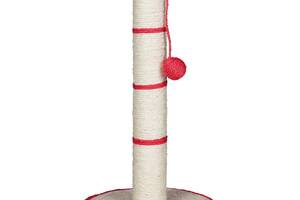 Дряпка (когтеточка) для котов Trixie столбик с игрушкой на веревке 50 см (4011905043098)