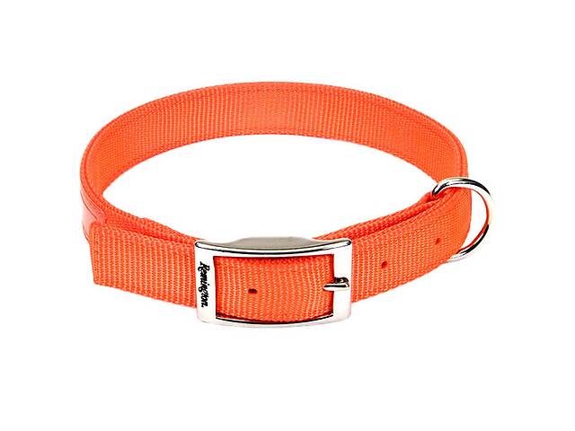 Двухслойный светоотражающий ошейник для собак Coastal for Hunting Dogs Double-Ply Reflective Collar 2,5х46 см Оранжев...