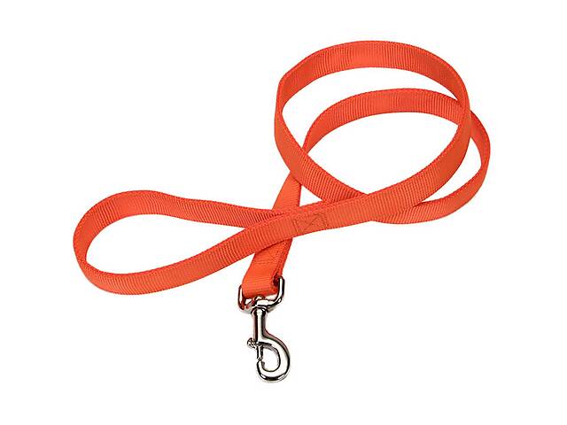 Двуxслойный светоотражающий Поводок для собак Coastal for Hunting Dogs Double-Ply Dog Leash оранжевый 2.5x180 см (764...