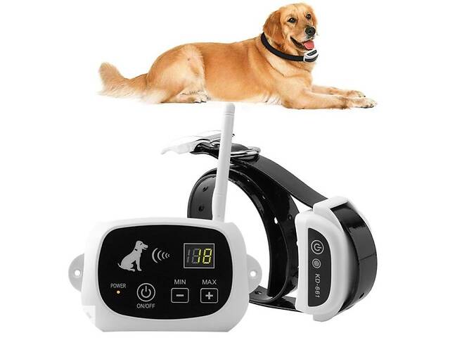Электронный забор Pet KD-661 для собак с 1-м ошейником Белый (100370)