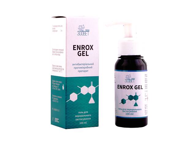 Энрокс гель (Enrox gel) оральный антибактериальный противомикробный препарат 100 мл