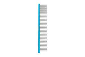 Гребень для шерсти большой хромированный Artero Giant Blue Comb Nature 25х3,5 см Синий