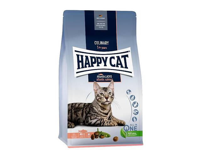 Happy Cat Culinary Atlantik Lachs Adult (Хэппи Кэт Кулинари Атлантик) сухой корм для взрослых котов с лососем 4 кг.