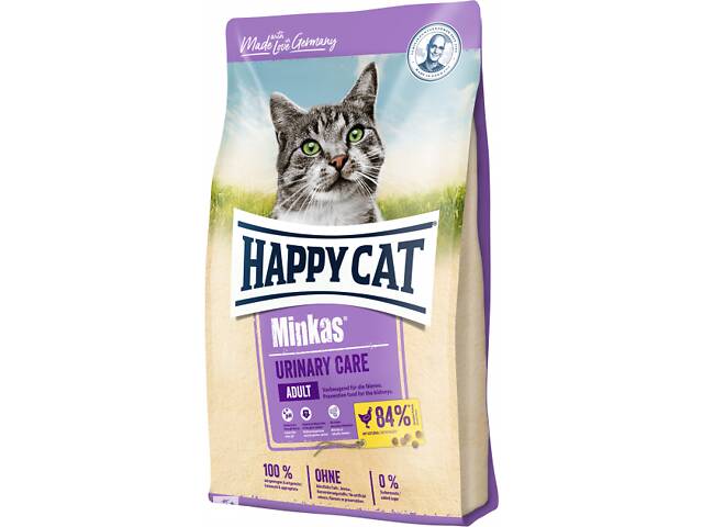Happy Cat Minkas Urinary Care (Хэппи Кэт Минкас Уринари Кеа Птица) корм для котов профилактика от камней 10 кг.
