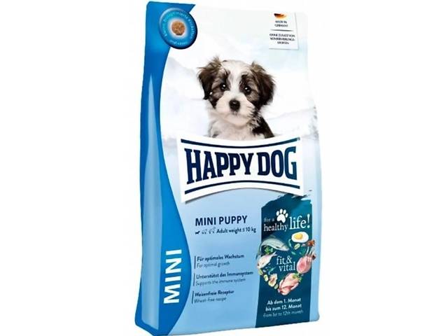 Happy Dog Fit and Vital Mini Puppy (Хэппи Дог Мини Паппи) сухой корм для щенков маленьких пород с 4 недель 4 кг.