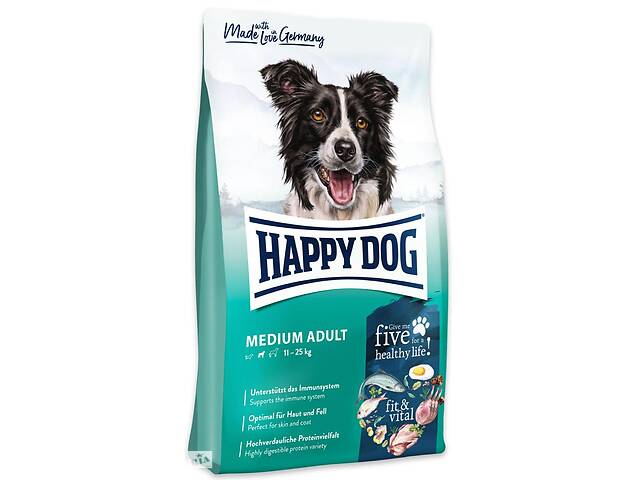 Happy Dog Medium Adult (Хэппи Дог Медиум Эдалт) сухой корм для взрослых собак средних пород