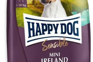 Happy Dog Mini Irеland (Хэппи Дог Мини Ирландия) сухой корм для мелких собак при проблемах с кожей и линькой 10 кг.