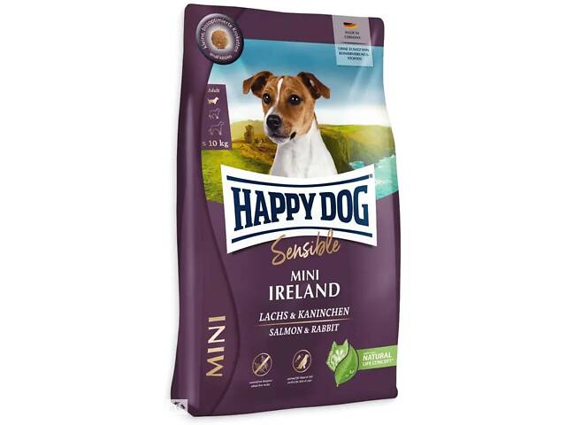 Happy Dog Mini Irеland (Хэппи Дог Мини Ирландия) сухой корм для мелких собак при проблемах с кожей и линькой 10 кг.