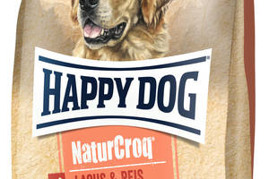 Happy Dog Naturcroq Lachs & Reis (Хэппи Дог Натур Крок Лосось и Рис) сухой корм для взрослых собак всех пород 11 кг.