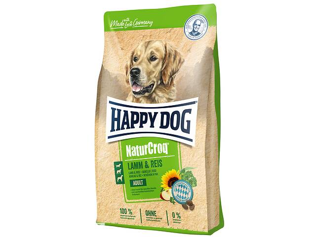 Happy Dog Naturcroq Lamm Reis (Хэппи Дог Натур Крок Ягненок и Рис) сухой корм для собак при слабом пищеварении