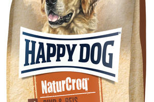 Happy Dog Naturcroq Rind & Reis (Хэппи Дог Натур Крок Говядина и Рис) сухой корм для взрослых собак всех пород 4 кг.