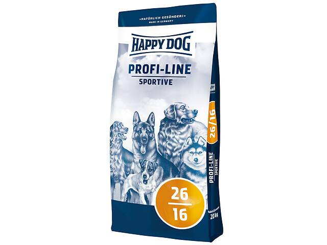 Happy Dog Profi-Line Sportive 26/16(Хэппи Дог Профи Лайн Спортив) сухой корм для спортивных и беременных собак