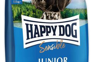 Happy Dog Sensible Junior Salmon Potato (Хэппи Дог Джуниор) сухой корм для средних и больших щенков 7-18 месяцев 10 кг.