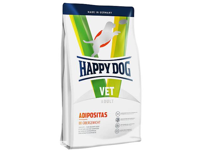 Happy Dog VET Diet Adipositas (Хэппи Дог ВЕТ Диет Адипоситас) сухой диетический корм для собак с лишним весом 4 кг.