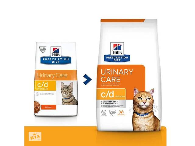 Hills PD Feline c/d Multicare Chicken (Хиллс ПД Филайн ц/д Мультикеа) для котов для мочевыводящих путей 8 кг.