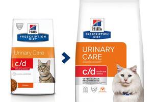 Hills PD Feline c/d Urinary Stress Chicken (Хиллс ПД Филайн ц/д Уринаре Стрес) для котов при цистите (ИЦК) 0.4 кг