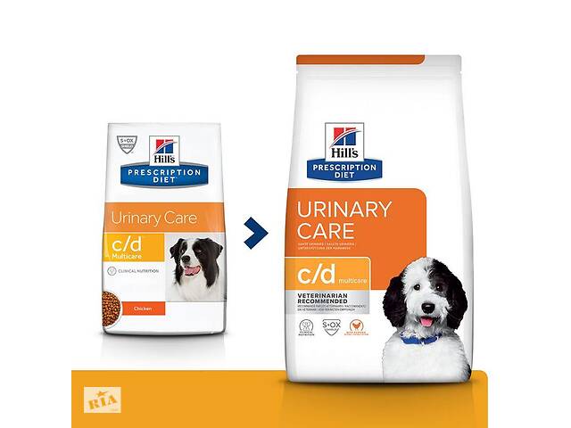 Hills Prescription Diet Canine c/d Multicare (Хиллс ПД Канин с/д) - корм для собак профилактика и лечения МКБ 1.5 кг.