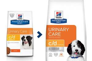 Hills Prescription Diet Canine c/d Multicare (Хиллс ПД Канин с/д) - корм для собак профилактика и лечения МКБ 4 кг.