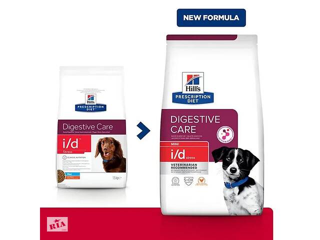 Hills Prescription Diet Canine i/d Stress Mini Chicken (Хиллс Канин и/д Стресс) для мелких собак при стрессах 3 кг.