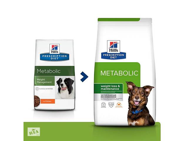 Hills Prescription Diet Canine Metabolic с курицей (Хиллс ПД Канин Метаболик) для собак при ожирении 1.5 кг