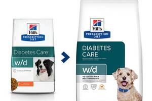 Hills Prescription Diet Canine w/d с курицей (Хиллс ПД Канин в/д) для собак при ожирении и сахарном диабете 10 кг