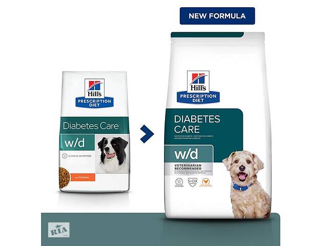 Hills Prescription Diet Canine w/d с курицей (Хиллс ПД Канин в/д) для собак при ожирении и сахарном диабете 10 кг