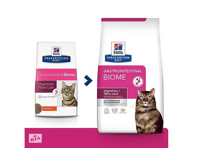 Hills Prescription Diet Feline Gastrointestinal Biome (Хиллс ПД Гастроинтестинал Биом) для котов для ЖКТ 3 кг