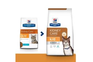 Hills Prescription Diet Feline k/d (Хиллс ПД Филайн к/д Тунец) корм для котов для почек и сердца 1.5 кг