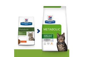 Hills Prescription Diet Feline Metabolic Chicken (Хиллс ПД Филайн Метаболик Курица) для котов при ожирении 1.5 кг