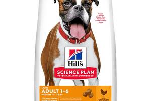 Hills SP Canine Adult Light Medium Chicken (Хиллс СП Лайт) для средних собак 11-25 кг, 1-6 лет при лишнем весе