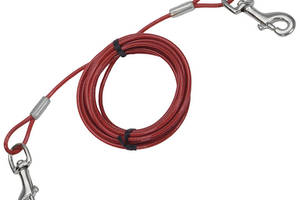 Кабель для привязи собак Coastal Titan Heavy Cable 6 м Красный (76484890611)