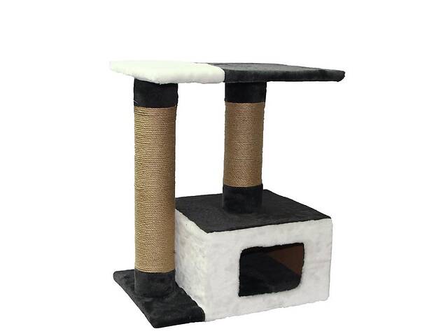 Когтеточка для кошек Felita Мейн-Кун 56х42х70х67х26 см Черно-белый