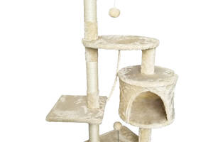 Когтеточка, домик, дряпка для кошек Avko CatTree 1048 Beige