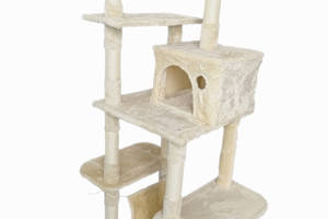 Когтеточка, домик, дряпка для кошек Avko CatTree 1063 Beige