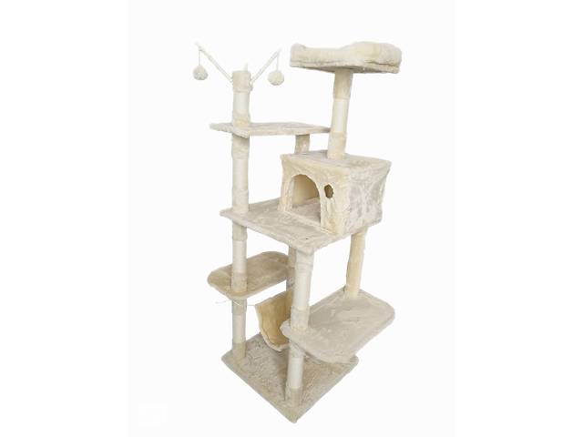 Когтеточка, домик, дряпка для кошек Avko CatTree 1063 Beige