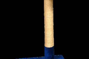 Когтеточка (дряпка) угловая Мур-Мяу 'Меридиан' в джутовой веревке Синяя
