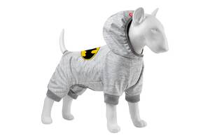 Комбинезон для собак WAUDOG Clothes Бэтмен лого Софтшелл M45 B 53-59 см С 38-42 см