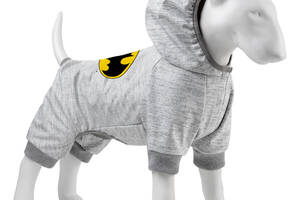 Комбинезон для собак WAUDOG Clothes Бэтмен лого Софтшелл S32 B 42-47 см С 28-33 см
