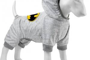 Комбинезон для собак WAUDOG Clothes Бэтмен лого XS Серый (301-2001)