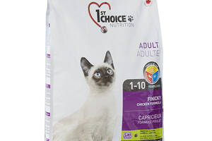 Корм 1st Choice Cat Adult Finicky сухой с курицей для привиредливых котов 5.44 кг